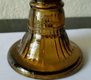 SMALL ANTIQUE GLASS OIL KEROSENE LAMP MARKED SOVDFISH OR GOVDFISH 8