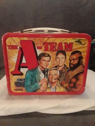 Vintage 1983 The A - Team Lunchbox Gc
