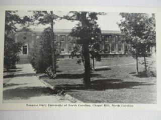 Venable Hall University Of North Carolina,  Chapel Hill,  Nc Postcard