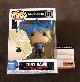Tony Hawk Signed Birdhouse Funko Pop Autographed Auto Protective Case Psa