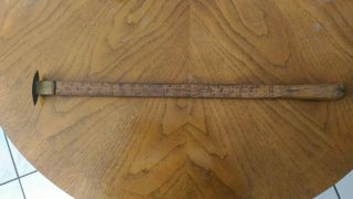 Vintage Lufkin Lumber Measure Yard Stick Rule Cane 3 Scale