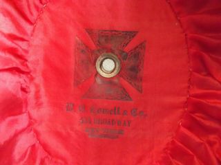 Antique Civil War 2 Hats Masonic Knights Templar Chapeau & cap gloves,  wood box 5