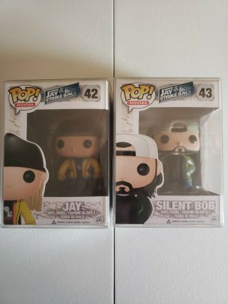 Funko Pop Movies: Jay And Silent Bob Strike Back 42,  43,  Pre - Owned