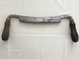 Vintage Antique 9 " P S & W Co Draw Knife Carpentry Tool Cast Steel Woodworking