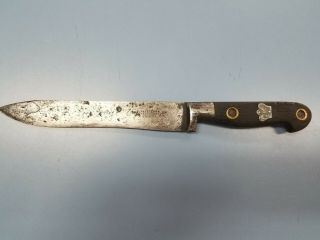Popular Antique Fur Trade Knife/stamped Blade/cool Handle /shown In Books