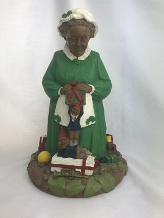 Mrs.  Claus Ii Tom Clark Gnome 5010 Edition 34 Hand Signed - Green Dress