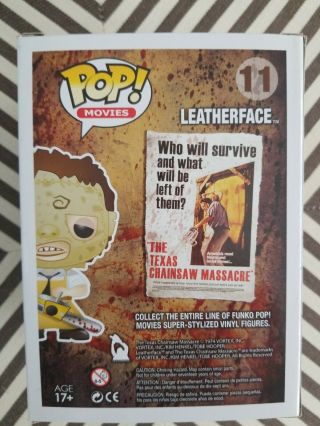 Texas Chainsaw Massacre Leatherface Bloody Chase Funko Pop Figure 3