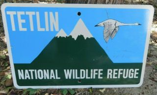 Tetlin National Wildlife Refuge Aluminum Sign Park Forest Trumpeter Swan Alaska