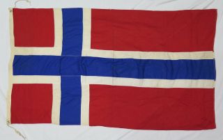 Vintage Norway Flag 56 " X 34 "