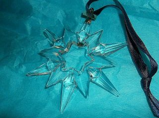 1997 Swarovski Crystal Christmas Ornament With Certificate - No Box