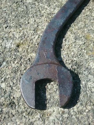 Vintage Large Antique Williams 382 A Curved Wrench Double End 24 