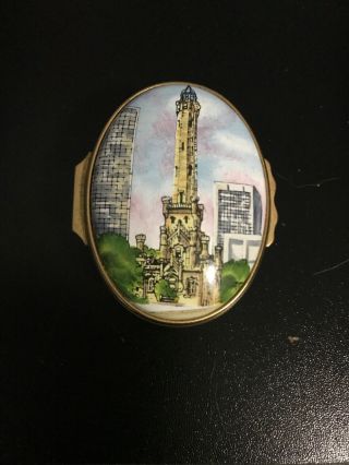 Halcyon Days Enamels - Chicago Water Tower - Designed By Tiffany