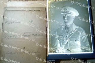 1918 Royal Artillery & Staff - Mgr G E A Garnet DSO 2 glass negative 22 by 16cm 4