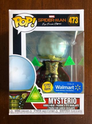 Funko Pop Wal - Mart Exclusive - Mysterio (gitd) (spider - Man: Far From Home)