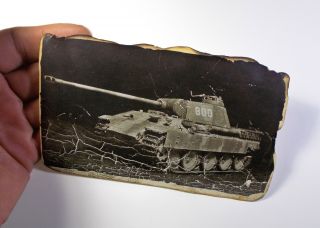 WWII 1944 Pz.  V - A Panther Tank Faux Vintage B&W Photo 6x4 Collectible Photo Image 2