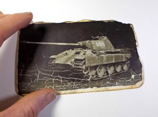 WWII 1944 Pz.  V - A Panther Tank Faux Vintage B&W Photo 6x4 Collectible Photo Image 4