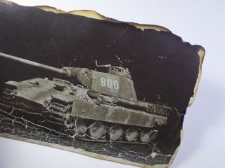 WWII 1944 Pz.  V - A Panther Tank Faux Vintage B&W Photo 6x4 Collectible Photo Image 5