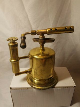 Vintage Brass Blow Torch Otto Bernz Co. ,  1909