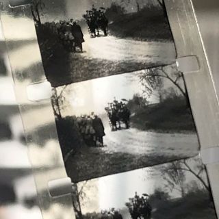 Rare Old 16mm Film Of Turn Of The Century Horses And Carriges (See Photos) 3