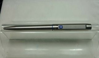 Parker 25 Flighter Ballpoint Pen.  Brushed Steel/blue.  1981.  Cased.  Wc.