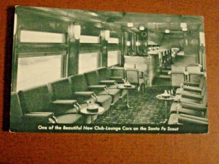 158.  Club - Lounge Car On The Santa Fe Scout