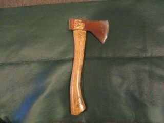 Vintage Norland Hatchet With Wear 12 Inches Long 5 Inch Head