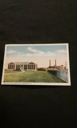 Office Of The Aluminum Company In Massena York - Vintage Postcard 1918 Pm