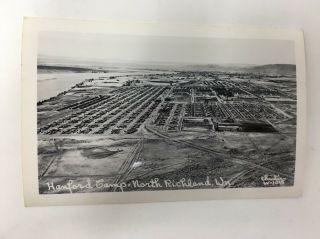 Richland Wa Hanford Camp Real Photo Postcard Atomic Plant Housing Manhattan Proj