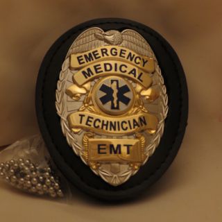 Silver Emergency Medical Technician Emt On Herospride Inletted Belt Clip