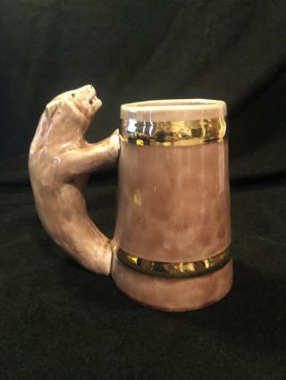 Rare Vintage Cornell University York Ceramic Beer Stein Mug Bear Handle C 6