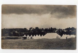 Canadian Militia In Summer Camp Somewhere In Canada 1907 - 11 Real Photo Postcard
