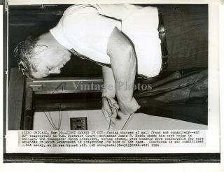 1964 Wire Photo Crime James Jimmy Hoffa Chicago Il Mail Fraud Conspiracy 6x8