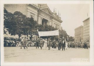 1917 Photo North Carolina Delegation Da Donna Mina Sfilata Riggs National