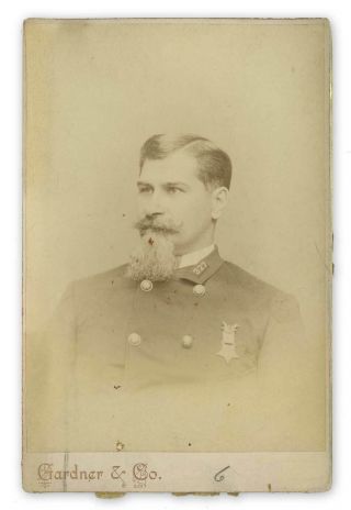 1880s Photo Civil War Union Ofc Capt G Squires Gettysburg - 11th Connecticut Inf