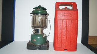 Vintage Double Mantle Coleman Lantern Model 228h With Carrying Case