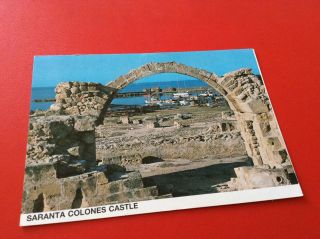 Saranta Colones Castle,  Paphos,  Cyprus Postcard