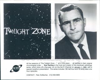 Press Photo Rod Serling Creator Classic Science Fiction Tv Twilight Zone
