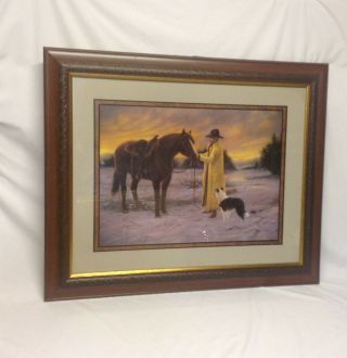 Home Interior Homco " Daybreak On The Ranch " Picture " Ds "