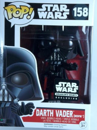 Funko Pop Vinyl Star Wars Darth Vader 158 Smuggler 