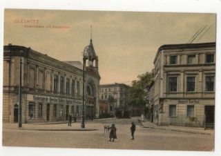 Gleiwitz Klosterstrasse Mit Konzerthaus Silesia Poland 1908 Postcard