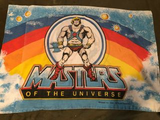 Vintage 1983 Masters Of The Universe Pillow Case He Man