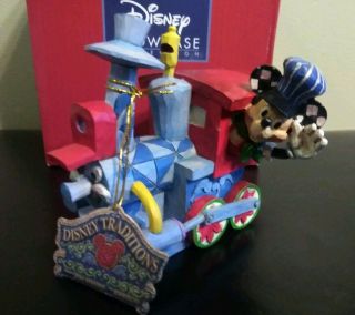 Jim Shore Disney Traditions Engine All Aboard The Birthday Train Mickey Casey