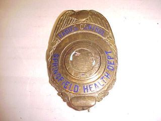 Obsolete 1930 S Springfield Missouri Animal Control Rabies Police Badge Antique