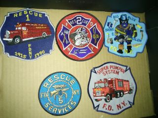 48 Fire Department Uniform Patches 5 Fdny Also