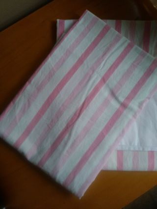 Pillowcases Vintage Grant Maid Pink Stripe Standard 100 Cotton Pair GrantMaid 3
