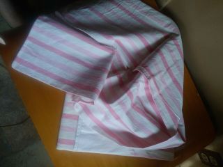 Pillowcases Vintage Grant Maid Pink Stripe Standard 100 Cotton Pair GrantMaid 4