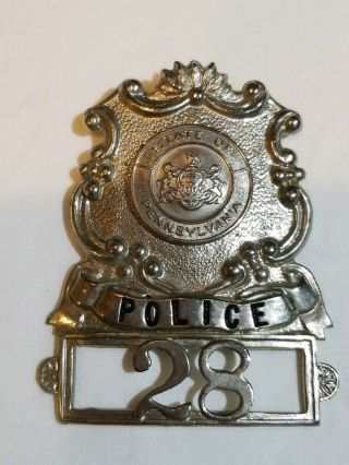 Vintage State Of Pennsylvania Police Badge.