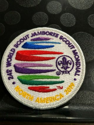 2019 World Jamboree Scout Mondial Ist One Per Person Gray Border Pocket Patch