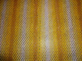 1 pr Vtg 1970 ' s Yellow Pleated Window Curtains Panels Drapes JCPenney 48 