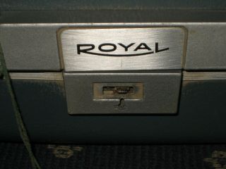ORANGE - RED Royal 1965 Safari Portable Typewriter,  Mid - Century Danish Modern EUC 4